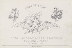 Shakespeares De Storm door Joseph Noel after Paton